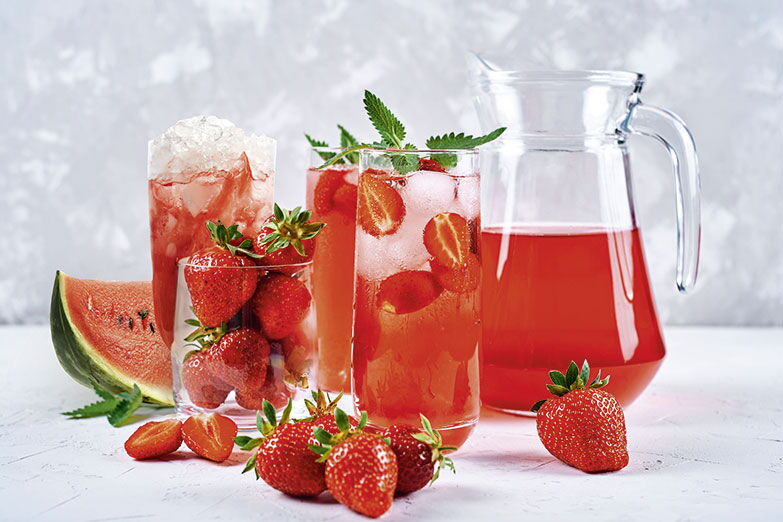 Foto von Erdbeer-Melonen-Limonade